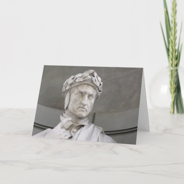 Dante Alighieri Blank Note Card Karte (Vorderseite)