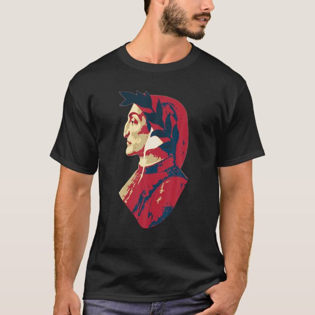Dante Alighieri Der berühmte italienische Dichter  T-Shirt (Vorderseite)