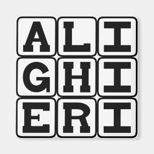 Dante Alighieri, Dichterin, Schriftstellerin der g Magnet