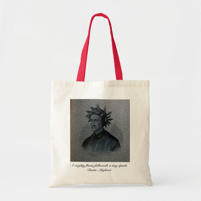 Dante Alighieri Portrait Tragetasche (Vorne)