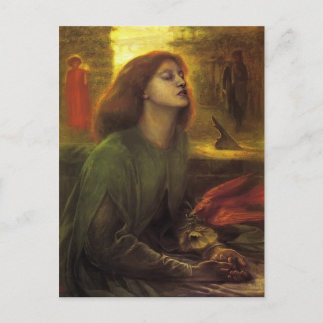 Dante Gabriel Rossetti - Beata Beatrix Postkarte (Vorderseite)