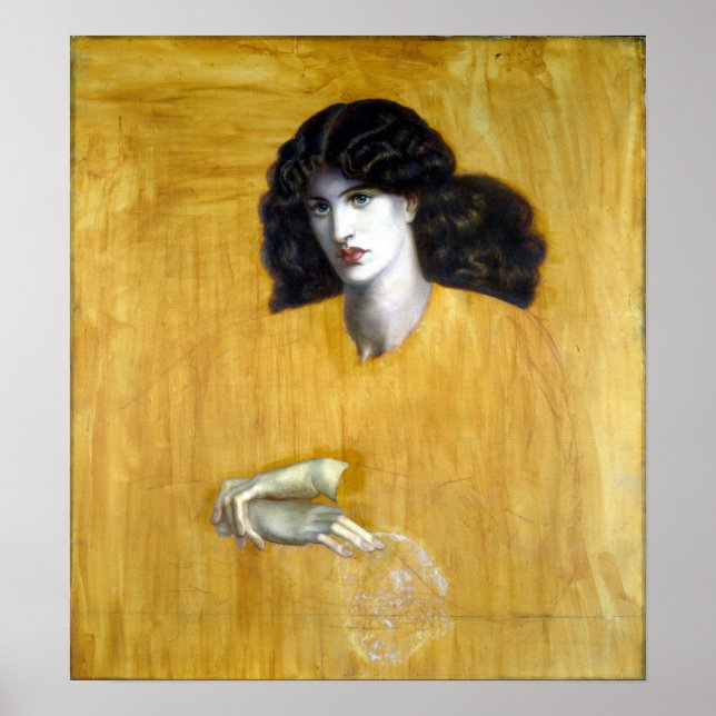 Dante Gabriel Rossetti La Donna Della Finestra Poster (Vorne)