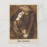 Dante Gabriel Rossetti Zwei Liebhaber 1850