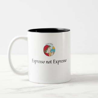 Dante-Tasse "Espresso not Expresso" Zweifarbige Tasse