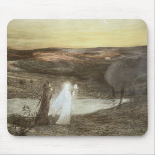 Dante und Beatrice, von "L'Estampe Moderne", publ Mousepad