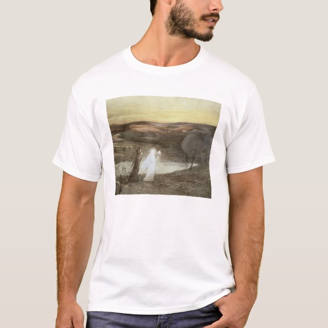 Dante und Beatrice, von "L'Estampe Moderne", publ T-Shirt (Vorderseite)