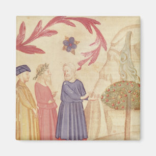 Dante und Virgil im terrestrischen Paradies Magnet