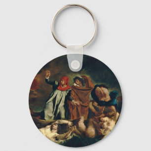 Dante und Virgil in der Hölle (der Barque von Schlüsselanhänger