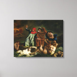 Dante und Virgil in der Unterwelt, 1822 Leinwanddruck