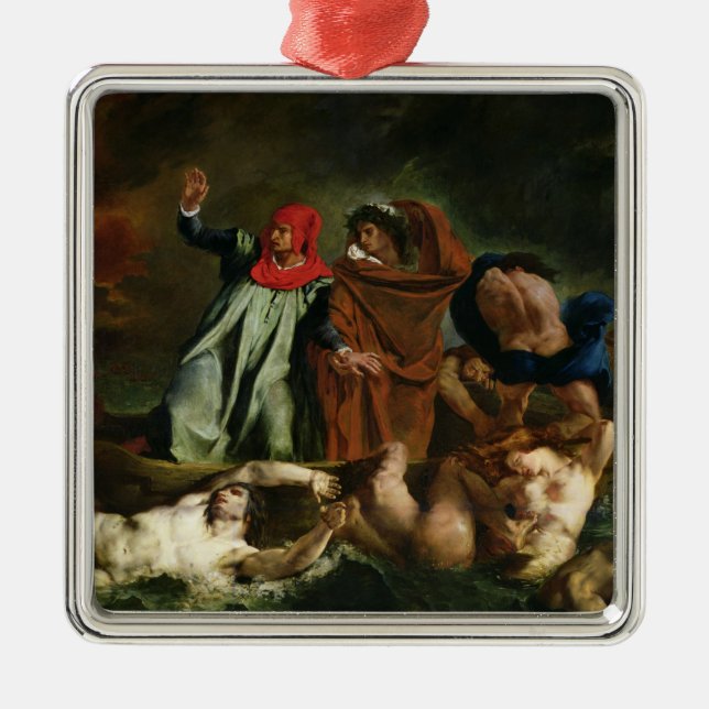 Dante und Virgil in der Unterwelt, 1822 Silbernes Ornament (Vorne)