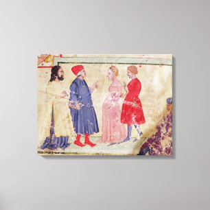 Dante und Virgil mit Francesca DA Rimini Leinwanddruck