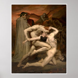 Dante und Virgil William-Adolphe Bouguereau Poster
