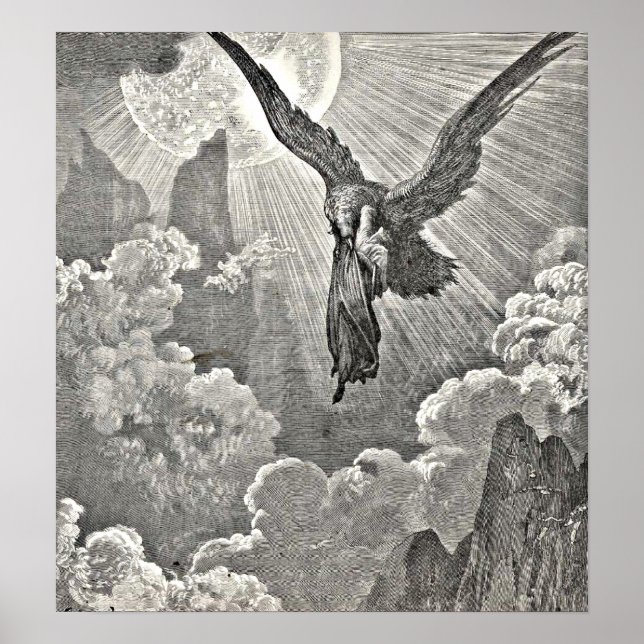 Dantes göttliche Komödie Illustration Eagle Gravin Poster (Vorne)