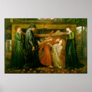 Dantes Traum zu der Zeit des Todes von Beatrice Poster