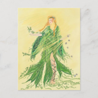 Danu - Déesse du Printemps Postkarte