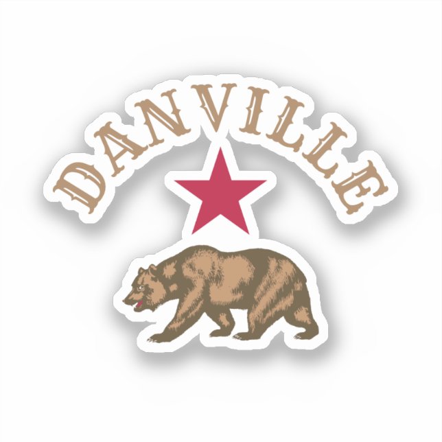 Danville, Kalifornien Aufkleber (Vorderseite)