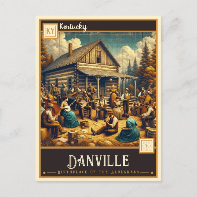 Danville, Kentucky | VINTAG Postkarte (Vorderseite)