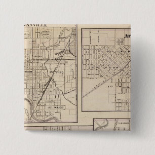 Danville, Shelbyville, Atlanta und Monticello Button