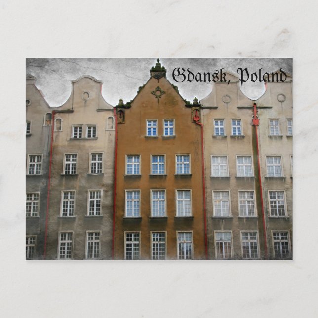 Danzig, Polen Postkarte (Vorderseite)