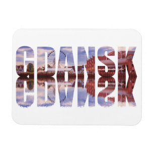 Danziger Text mit Blick auf die Altstadt, Reflexio Magnet