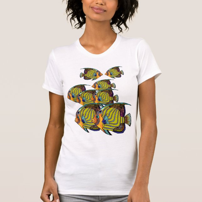 Daorges Schule von Angelfish T-Shirt (Vorderseite)