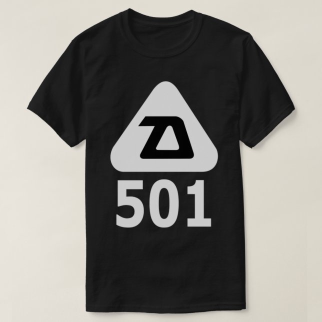 Daoust 501 Retro-Eishockey-Logo T-Shirt (Design vorne)