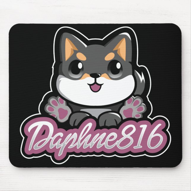 Daphne 816 Mousepad - Schwarzes (Vorne)