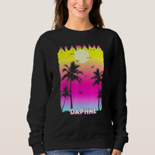 Daphne Alabama Al Summer Vintag Sunset Sweatshirt