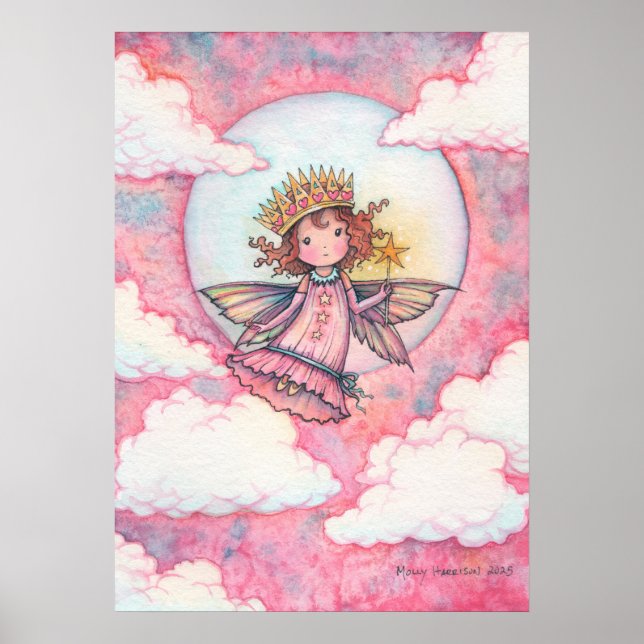 Daphne Fairy Princess Art von Molly Harrison Poster (Vorne)