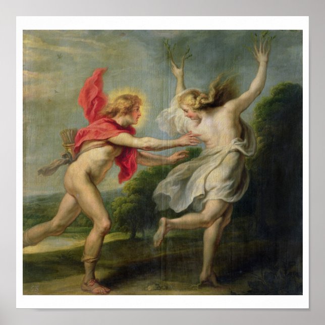 Daphne und Apollo (Öl) Poster (Vorne)