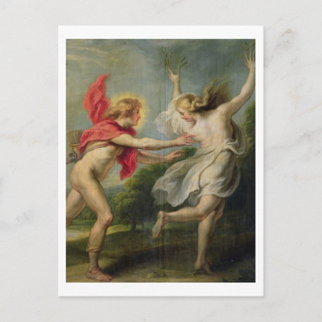 Daphne und Apollo (Öl) Postkarte (Vorderseite)