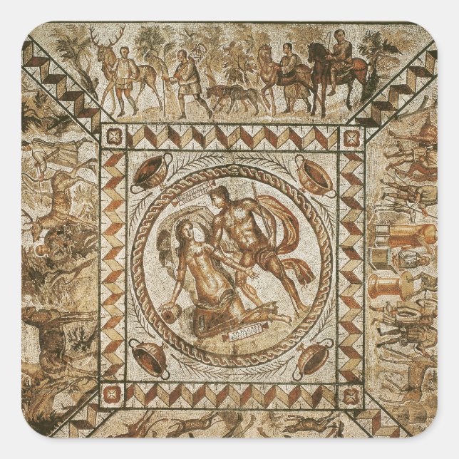 Daphne von Apollo Quadratischer Aufkleber (Vorderseite)
