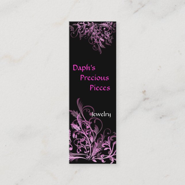 Daphs wertvoller Stücke Umbau-Gewohnheit Entwurf Mini Visitenkarte (Vorderseite)