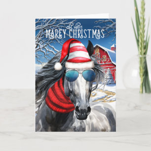 Daple Gray Horse Funny MARE Weihnachten