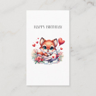 D'appel Carte d'anniversaire Pilote Renard