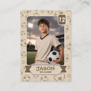 D'appel Carte de collection de football personnalisée, cou