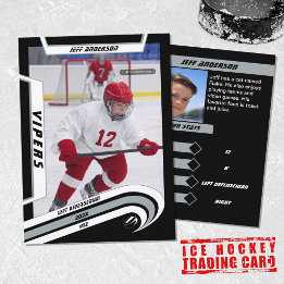 D'appel Carte de collection de hockey sur glace en argent