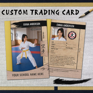 D'appel Carte de collection en bois Ceinture Jaune de Kara