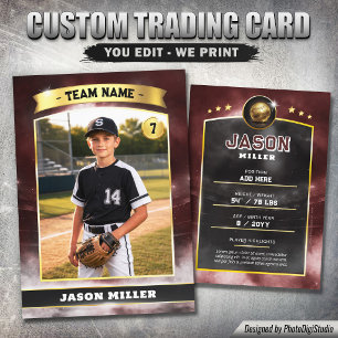 D'appel Carte de collection personnalisée de baseball, Sta