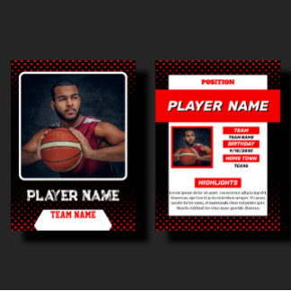 D'appel Carte de collection personnalisée de basket-ball r