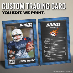 D'appel Carte de collection personnalisée de football, jou