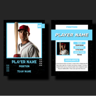 D'appel Carte de collectionneur de baseball personnalisée