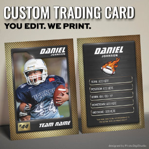 D'appel Carte de commerce de football personnalisée, carte