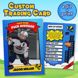 D'appel Carte de commerce de hockey sur glace personnalisé