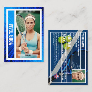 D'appel Carte de commerce de l'équipe de tennis - Blue Ray