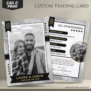 D'appel Carte de commerce personnalisée pour couple, souve