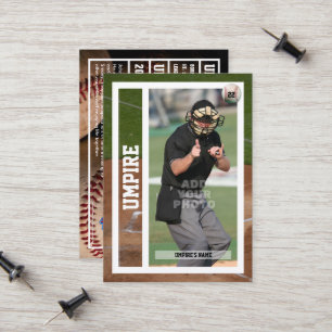 D'appel Carte de commerce Souvenir de base-ball Juge-arbit