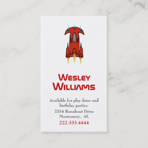 D'appel Carte de date de jeu de l'Expédition spatiale rou