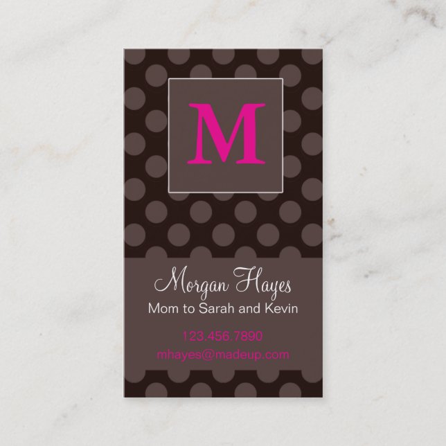 D'appel Carte de maman de chocolat (Devant)