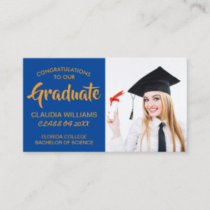D'appel Carte de nom de diplôme - Élégante carte d'inserti